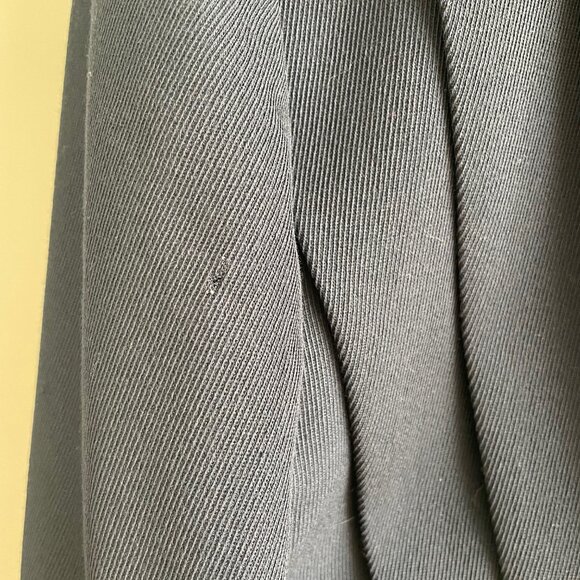 Valentino Boutique Navy Jacket Blazer Pleated Back Size 4 - Picture 3 of 11